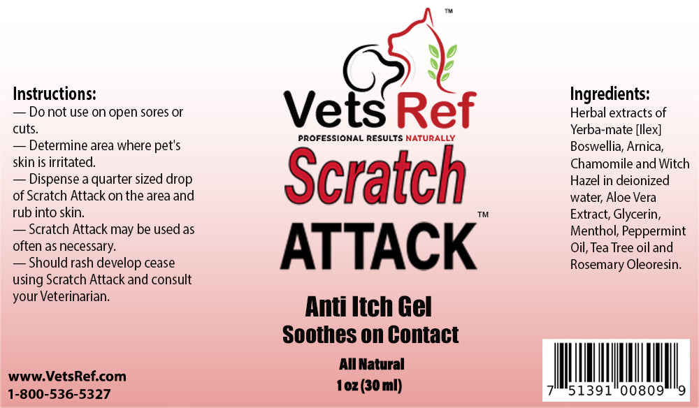 Scratch Attack anti itch and hotspot gel – VetsRef Natural Solutions